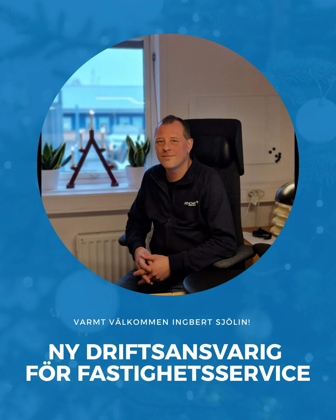 Ingbert Sjölin, ny driftsansvarig på Crenova